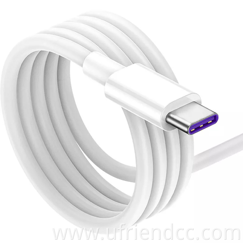 Type C/USB to Type C 5A While Color Data Phone Cables 5 meter Android Phone fast Charging cables
